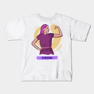 Strong Women Kids T-Shirt